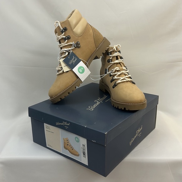 Women's Chunky Tully Lace-Up Tan Winter Hiking Boots - Universal Thread™ 8 1/2 - Picture 5 of 10